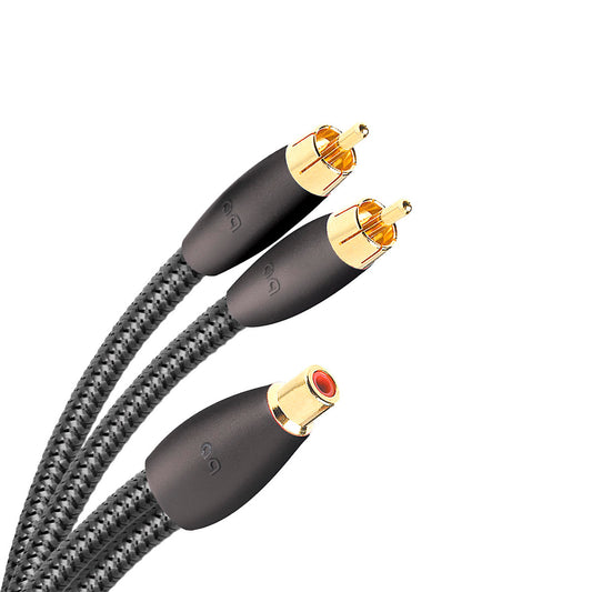 Divisor RCA AudioQuest 1H a 2M, Conductores de Cobre de Grano Largo.